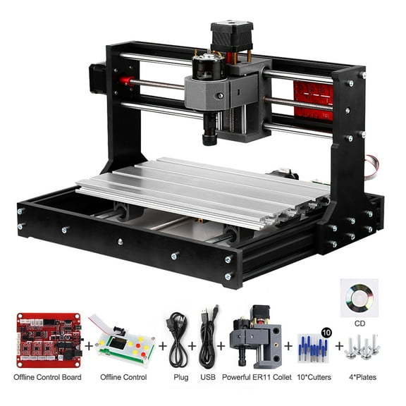 CNC 30*18 Pro GRBL Control DIY Mini CNC Machine 3 Axis Pcb Milling Machine Wood Router Engraver Controller