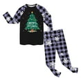 thumbnail image 5 of enyan Christmas Pajamas for Gi'rls Christmas Holiday Season Sing Along Sleep Pajama Set Purple,3-4 Years, 5 of 6