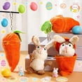 thumbnail image 5 of Tyidzon Bunny Stuffed Animal, Carrot Bunny Plush Doll Cute Soft Rabbit Toys Hanging Ornament for Kids and Adults Easter Bunny Gifts, 5 of 6