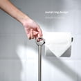 thumbnail image 4 of Toilet Paper Holder Free Standing, Stable Weighted Base, Modern Simple Streamlined Design (Nickel), 4 of 4