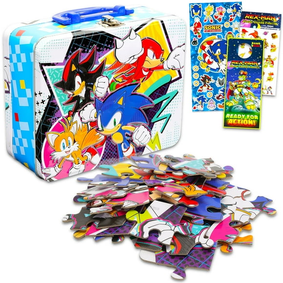 Paquete de rompecabezas con forma de lonchera Sonic the Hedgehog para niños