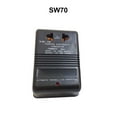 thumbnail image 3 of Cateissary Convertidor de voltaje de doble vía para oficina, electricidad de viaje para acampar, 110V a 220V, inversor regulador de adaptador Adaptadores de corriente Negro SW70 70W, 3 of 6