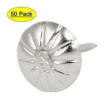 Unique Bargains Furniture Metal Domed Head Upholstery Tack Nail Silver Tone 7/16' Dia 50pcs