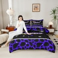 thumbnail image 4 of Castle Fairy Female Women Men Gradient Queen Crown Bedding Comforter Set 2pcs,Abstract Cheetah Print Twin Comforter Sets Microfiber,Flying Butterflies Glitter Breathable Bedding Set, 4 of 8