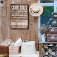 thumbnail image 2 of Cabin Rules Welcome Canvas Wall Art Prints Artwork Signs Framed for Porch Wall Decor Cabin Decor, 11 X 14 inch, Housewarming Gift, Cabin Front Porch Wall Decor, 2 of 6