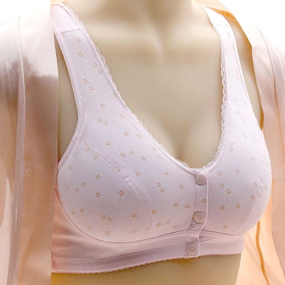 Npasoilc front open bras for women full coverage Wireless Bra No UnderwireWomen's Solid Color Backless Sexy Seamless Push-Up U-Shaped Beautiful Back Underwear Everyday Bras