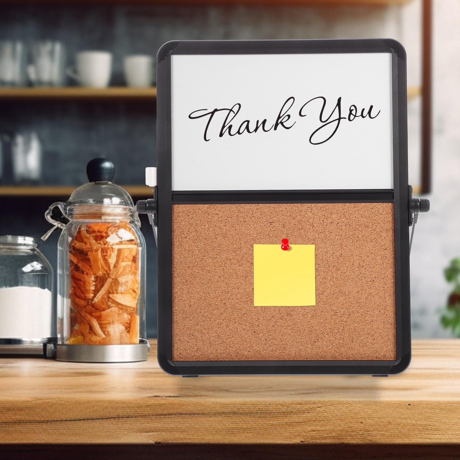 WHAMVOX Cork Bulletin Board for Home Office Use with Aluminium Alloy Frame Assorted Color 1 Piece