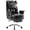 Black, variant on CONCETTA Executive Ergonomic Home Office Chair with Footrest & Lumbar Support, Big Tall High Back, PU Leather, Adjustable & Swivel, Black