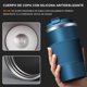 thumbnail image 3 of Termo de Café CHAO 510 ml con Diseño de Protector de Mano de Silicona Antideslizante Termo Agua de Gran Capacidad de Acero Inoxidable Azul, 3 of 5