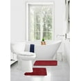 thumbnail image 2 of Gorgeous Home Linen 2-Piece Chenille Bathroom Rug Set, Non-Slip Contour & Shower Mats, 2 of 5