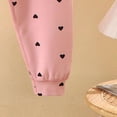 thumbnail image 6 of NIEWTR Baby Girl Girl Clothes Toddler Kids Sweatsuits 2 Piece Set Girls Crewneck Long Sleeve Shirt with Stretchy Pants Set Casual Wear Fall Winter Soft for 3-6 Months(A-Pink,2-3 Years), 6 of 8