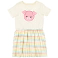 thumbnail image 3 of Inktastic Cute Pig, Little Pig, Piggy, Pink Pig Girls Toddler Dress, 3 of 5