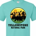 thumbnail image 4 of Inktastic Yellowstone National Park with Bear Mountains and Trees Cricle T-Shirt, 4 of 5