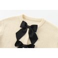 thumbnail image 5 of HH TRAF 2024 Suéteres de punto casuales para mujer Suéteres de punto sólidos Cuello redondo Manga larga Lazo decorado Cárdigan de un solo pecho Otoño Mujer Moda, 5 of 5