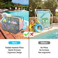thumbnail image 4 of Outdoor Storage, Double Layer Poolside Float Storage, Patio Poolside Float Storage Basket, Storage Box, PE Rattan Outdoor Pool Caddy with Rolling Wheels for Floaties,Beach-Sturdy,Hollow Grey, 4 of 7