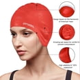 thumbnail image 2 of Swimming Cap Women Swimming Hat Silicone Swim Cap Swim Hat Waterproof Cap, 3D Ear Ergonomic Design, Anti-Slip Long Hair Swimming Cap for Women, 2 of 5