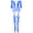Blue, variant on Women's Lace Bodysuit, Stretch Polyester Spandex Garter Bodystocking, Red