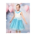 thumbnail image 4 of Girls Dress Blue Lace Sleeveless Peter Pan Collar Casual Summer Dresses for girls 5 Years, 4 of 8