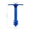 thumbnail image 5 of Support de Parasol Ancre Attrape-Sable Piquet Support de Tarière Plastique Bleu Lot de 1, 5 of 5