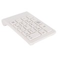 thumbnail image 2 of Mini teclado teclado numérico inalámbrico 2,4G USB ergonómico ligero PC accesorio de computadora blanco, 2 of 8