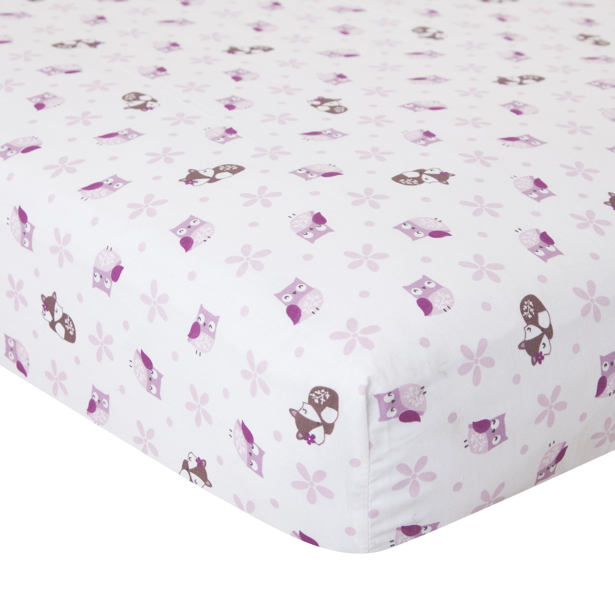 Bedtime Originals Lavender Woods 3-Piece Crib Bedding Set - Pink, Purple