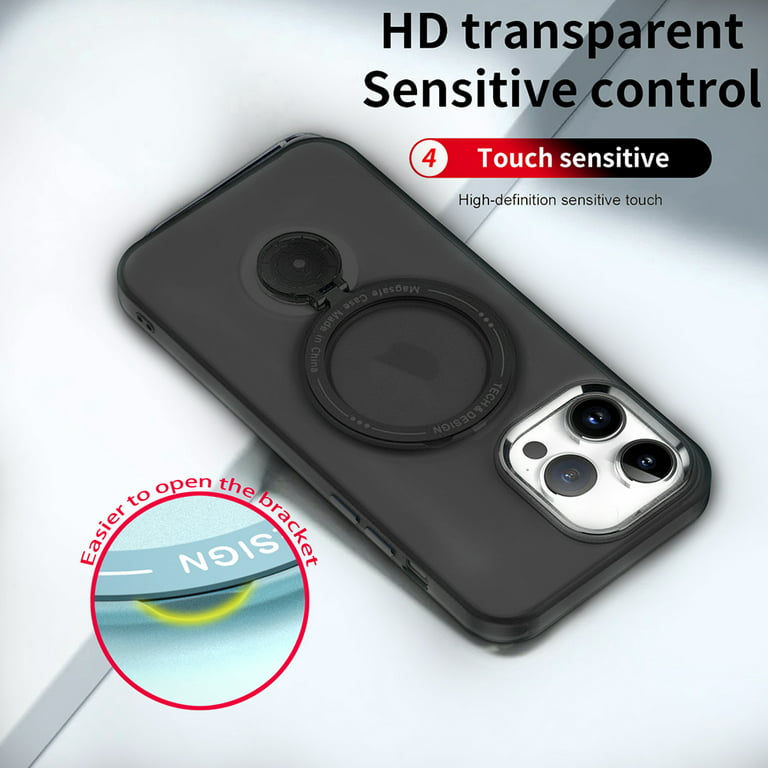 For Magsafe case for iPhone 15 Pro Max X-level semi-transparent