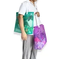 thumbnail image 4 of 4pcs colorful mesh beach tote bag, mesh drawstring bag for gifts, toys, pool,swim, 4 of 7