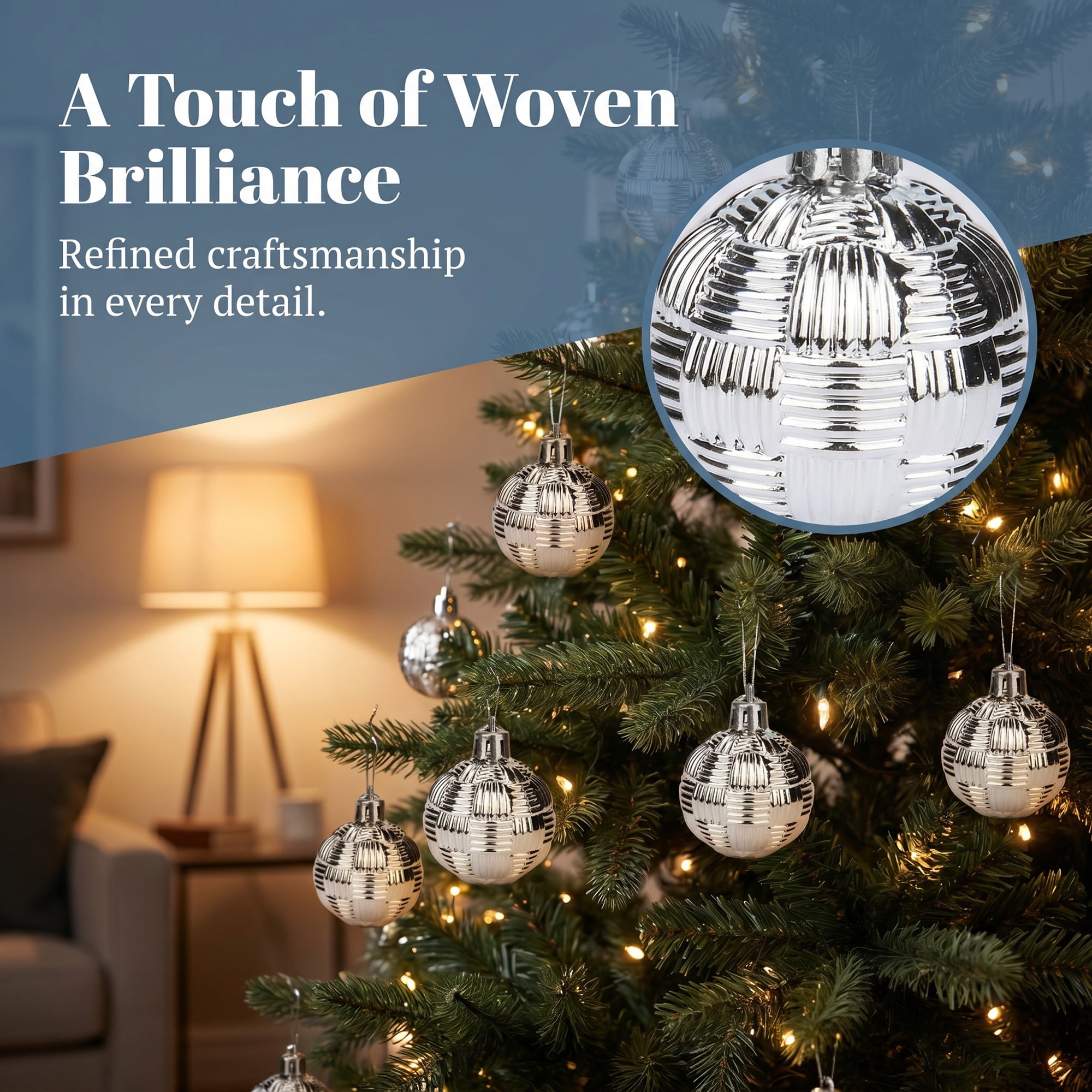 Unique Bargains 6Pcs Woven Texture Balls Mini Decorative Spheres Orbs White 1.6"