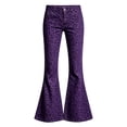 thumbnail image 5 of Vividxx Pants For Girls Leopard Print Wide Leg Flare Pants For Kids Casual Everyday Trousers With Pockets Comfortable Fit Elastic Waist Streetwear Trousers 13-14 Years, 5 of 5