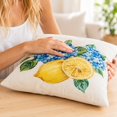 thumbnail image 6 of Yellow Throw Pillow Throw Pillow Cover Decorative Throw Pillow Covers for Couch Spring Pillow Cover Yellow Lemon Floral Decorative Pillow for Home Decor Gift, 6 of 7