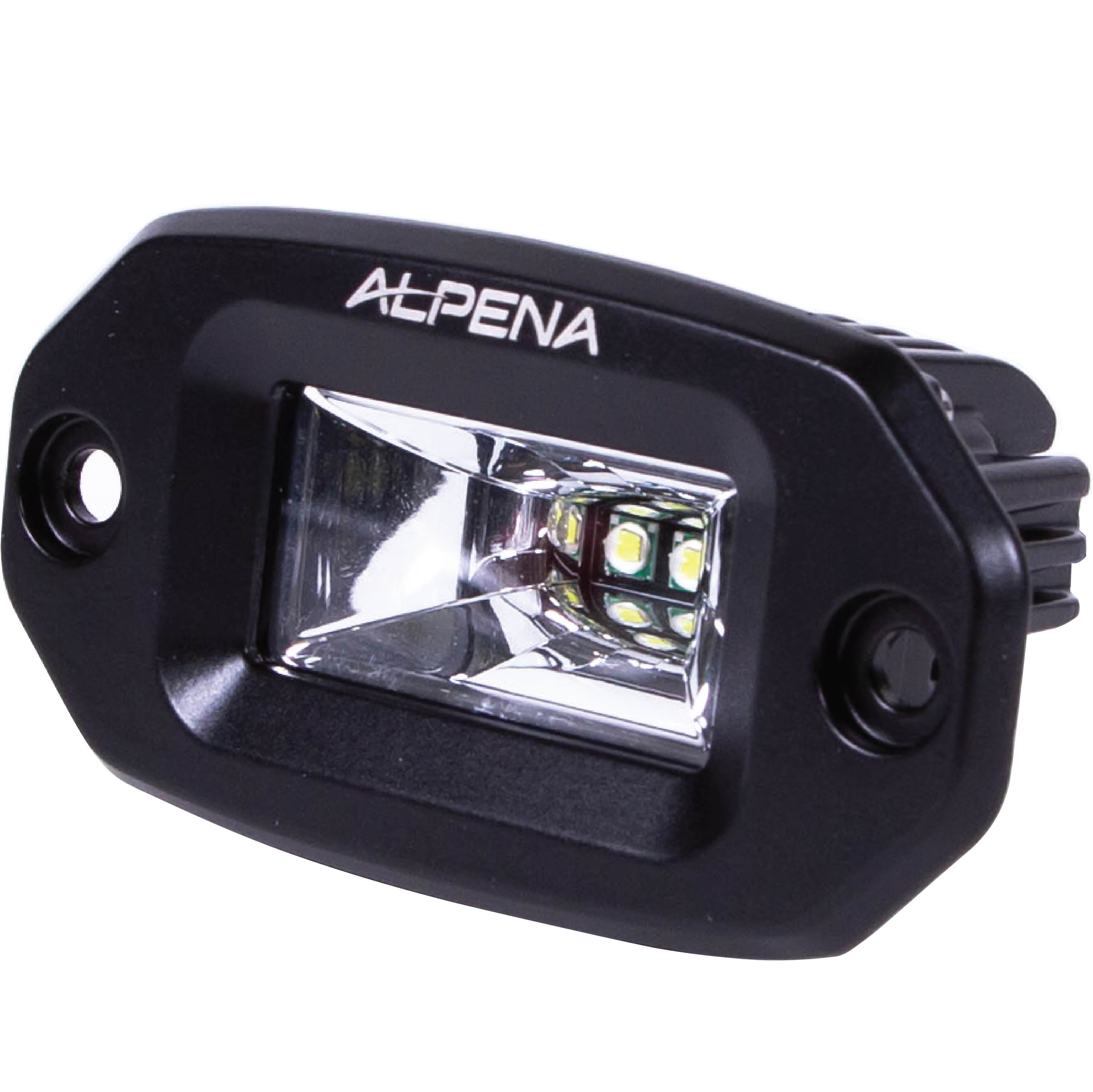 Alpena White Led TrailLite Flush Mount 12V LED Spotlight, Model 77711, Universal Make for Cars, Trucks, SUVs