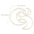 thumbnail image 4 of 8pcs Dreamcatcher Metal Hoops Macrame Hoops Metal Craft Rings for DIY Craft Making, 4 of 8