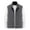 Gray, variant on WREESH Fashion Vest Men'S Thin Workwear Solid Color Stand Collar Sleeveless Jacket Tank Tops Olive Green