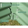 thumbnail image 3 of Domi Galvanized Raised Garden Bed ,Large Metal Planter Box for Growing Vegetables, Fruits, and Flowers Outdoors, Green, 8x4x1ft, 3 of 7