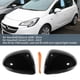 thumbnail image 2 of Reemplazo de tapa de espejo retrovisor lateral izquierdo y derecho de Unique Bargains en negro brillante para Vauxhall/Opel Corsa D Corsa E 2006-2019, no para espejos con luz de señal de giro, 2 of 7