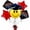 Burgundy Star & Black Mylar Balloons, variant on PMU Graduation Smiley Face Balloon Bouquet – Green Star & Black Mylar Balloons, Graduation Bouquet, Mylar Balloon for Grad Party Decor, College High School Graduations & Celebration Supplies
