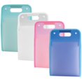 thumbnail image 4 of LOVEVER Plastic Accordion File Organizer for Home Use Portable Lightweight with 4 Pcs Assorted Color 8.5 x 11 Inches, 4 of 8