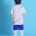 thumbnail image 4 of NAISIBABY Boys Athletic Sets, Basketball Jersey Performance Shirt and Shorts Summer Sports Outfits White 3T, 4 of 4