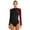 Burgundy, variant on Womens Gymnastics Leotards Long Sleeve Biketard Shiny Dance Ballet Unitards Gym Yoga Bodysuit Burgundy M