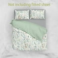 thumbnail image 5 of YELEE Bed Flats Sheet Sets 3pcs Luxurious Floral Print Comforter Cover and Fragrant Grass Microfiber Pillowcases, 5 of 5