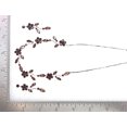 thumbnail image 5 of Faship Gorgeous Burgundy Rhinestone Crystal Floral Necklace Earrings Set, 5 of 5