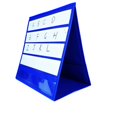 thumbnail image 5 of Schedule pocket chart for classroom, Self‑Standing Tabletop Desktop Pocket Chart, Double Sided Desktop Pocket Chart with Bonus 20 Dry Erase Cards for Classroom Home Office,A,43*33, 5 of 6