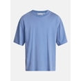 thumbnail image 5 of No Boundaries Men's Oversized Boxy Tee Shirt with Short Sleeves, XS-4XLT, 5 of 5