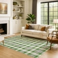 thumbnail image 7 of Addison Rugs Mayfield Premium Machine Washable Transitional Holiday Plaid Green Rectangle Rug, 9' x 12', 7 of 7