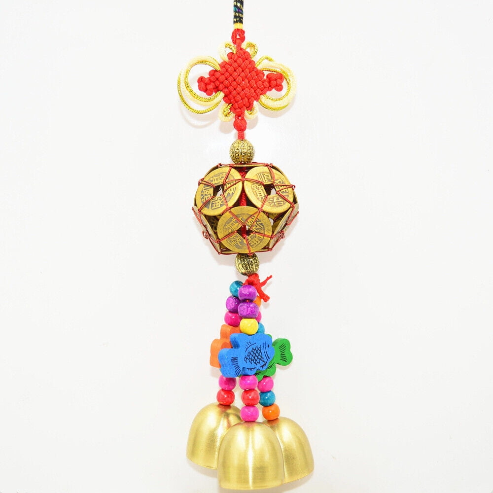Chinese Hanging Bell for Door Feng Shui Bell Good Luck Home Pendant Wind Chime