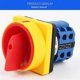 thumbnail image 4 of 4X 20A OFF-ON 4 Poles Disconnect Isolator Switches LW26GS CA10 48X48mm Padlock Rotary Cam Switch, 4 of 5