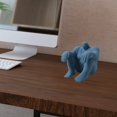 thumbnail image 4 of Estatuilla de personaje abstracto Escultura de cerámica para estantería Adornos de Artesanía Azul Zulema Estatua de arte abstracto, 4 of 8