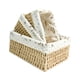 thumbnail image 1 of 3x cesta tejida para estante, cesta para servir, cestas de almacenamiento tejidas a mano, cesta de despensa tejida, contenedor para Patio, verduras, , beige, 1 of 8