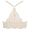 thumbnail image 2 of Women's Maidenform 7112 One Fab Fit Extra Coverage Lace T-Back Bra (Sandshell Pearl 38C), 2 of 13