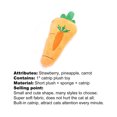 thumbnail image 2 of SPRING PARK Catnip Plush Cat Toy, Cat Chewing Teeth Clean Grinding Kitty Creative Carrot Pineapple Strawberry Shape Scratch Pet Catnip Chew Toys Interactive for Indoor Cats, 2 of 7